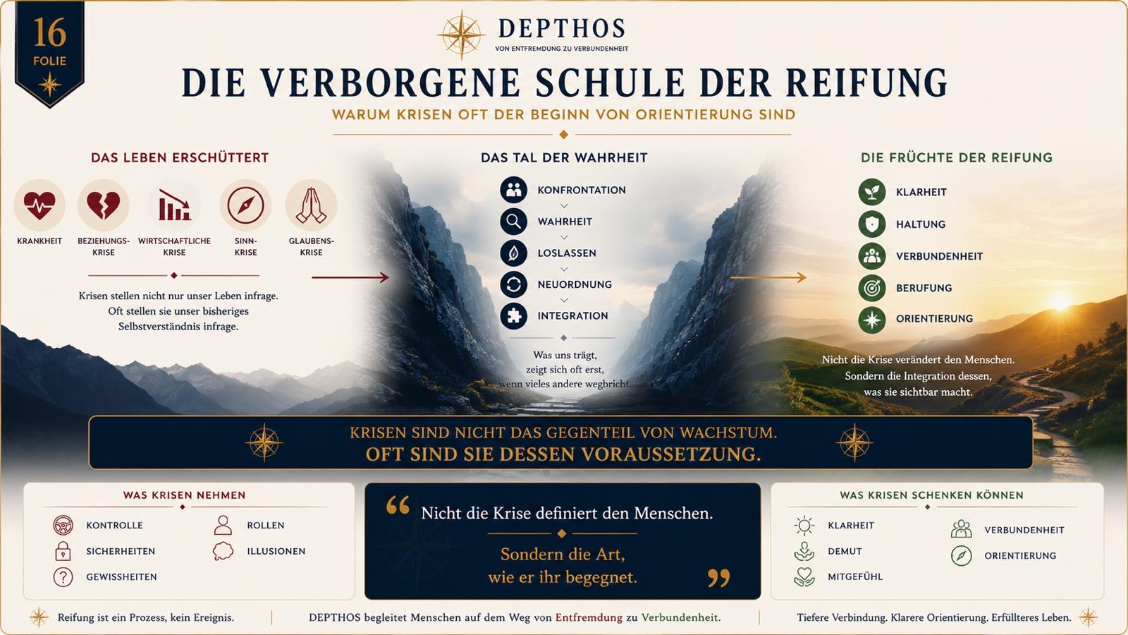 Die verborgene Schule der Reifung – Warum Krisen oft der Beginn von Orientierung sind